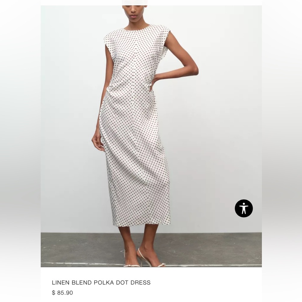 Zara linen dress XS